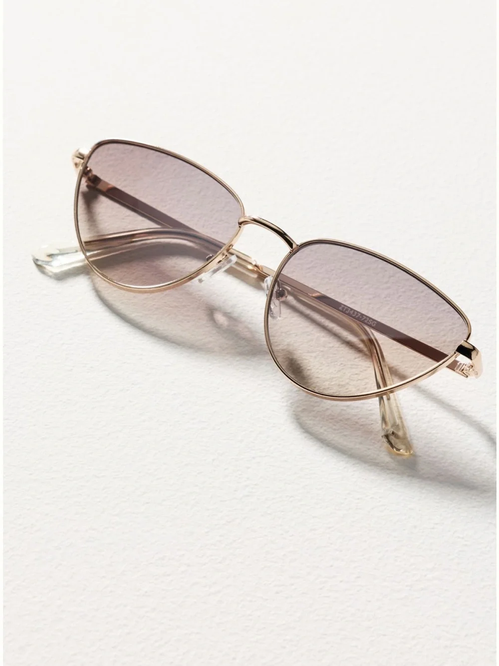 Anthropologie Cat-Eye Metal Rim Sunglasses